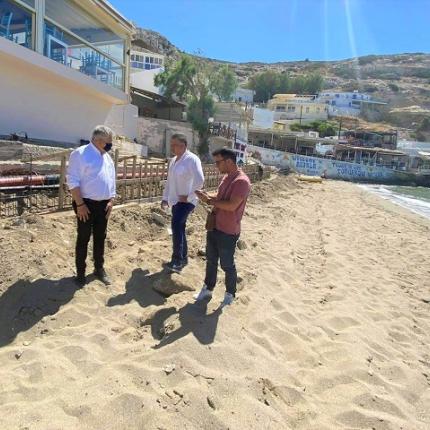 Μάταλα - καλωπισμός παραλίας