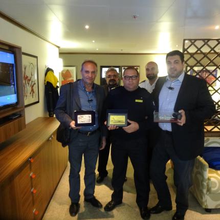 Το COSTAneoROMANTICA επισκέφθηκε ο Πρόεδρος του ΟΛΗ Γ. Μπρας