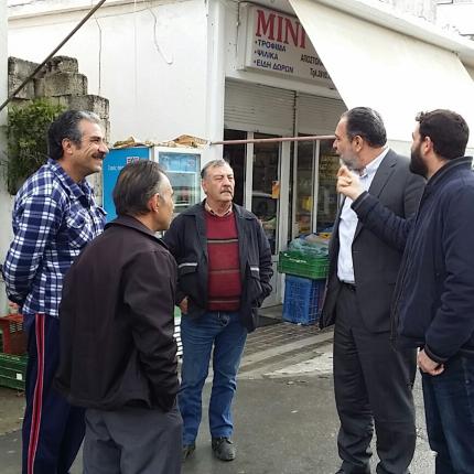 Στον Άγιο Μύρωνα βρέθηκε σήμερα ο δήμαρχος Ηρακλείου