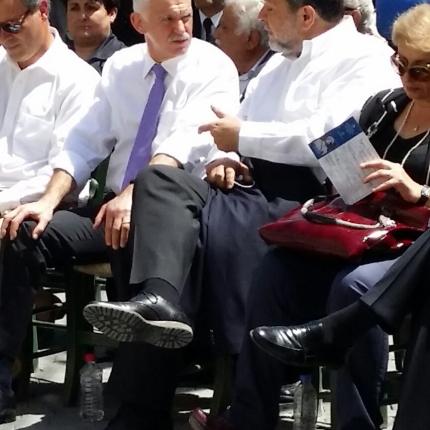 Σε εκδήλωση αποκαλυπτηρίων προτομής του Παπαγιάννη Εμμ. Σκουλά παραβρέθηκε ο Γ. Παπανδρέου