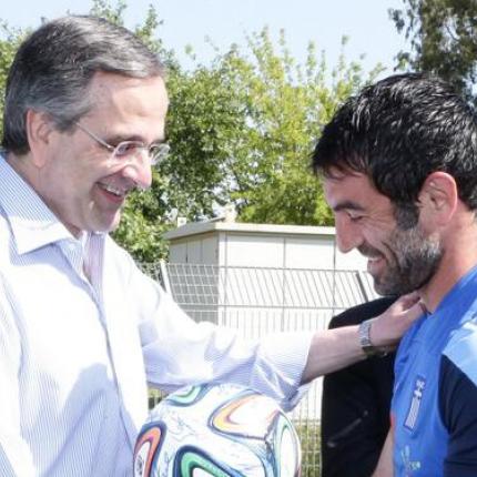 Συγχαρητήρια Αντ.Σαμαρά στους παίκτες της Εθνικής