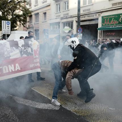επεισοδια αστυνομια κκε