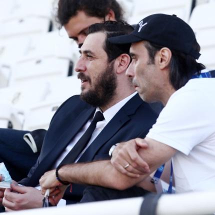 Ο Πουρσανίδης με τον Πρόεδρο της Σουπερ λίγκα1 .jpg