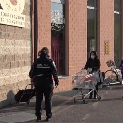 κορωνοϊος Ιταλία σουπερ μάρκετ