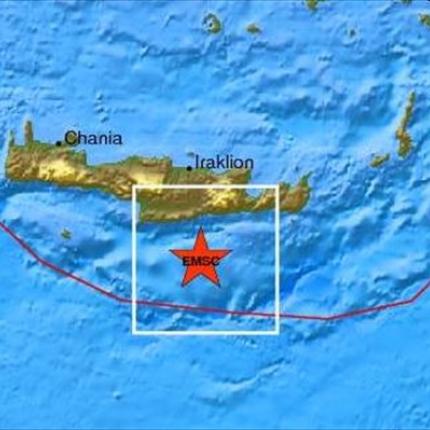 4 ρίχτερ απόψε νότια της Κρήτης