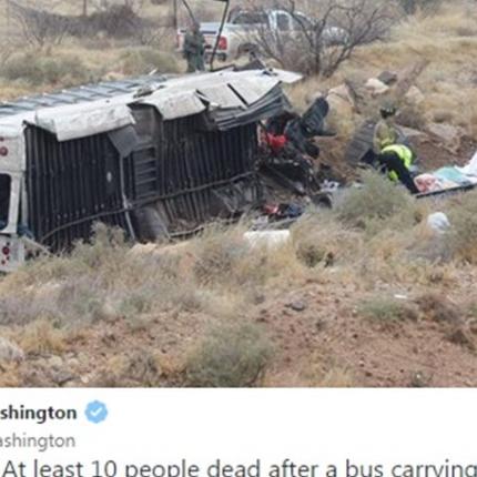 Δέκα νεκροί από σύγκρουση τρένου με λεωφορείο στο Τέξας