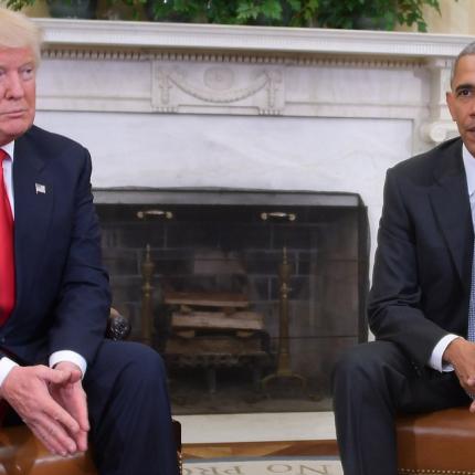 τραμπ ομπάμα