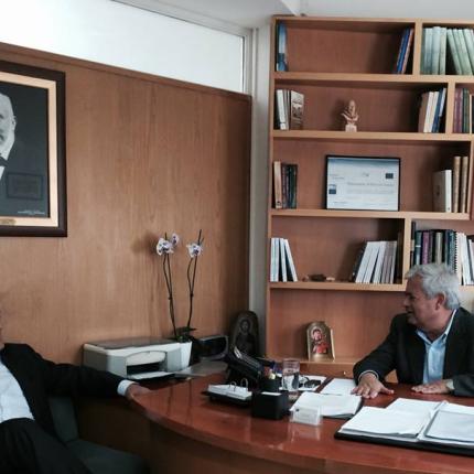Συνάντηση Τσόκα με δήμαρχο Μαλεβιζίου
