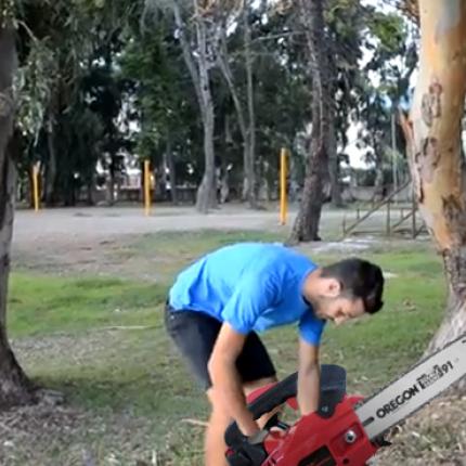 Γνωρίστε τον Λευτέρη... το βενζινοπρίονο! - Ξεκαρδιστικό βίντεο