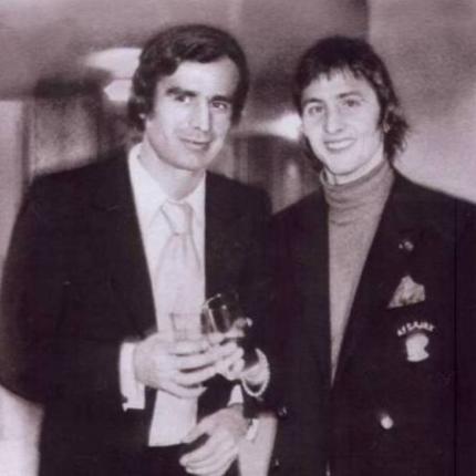 Ο Βουζουνεράκης με τον Κρόιφ