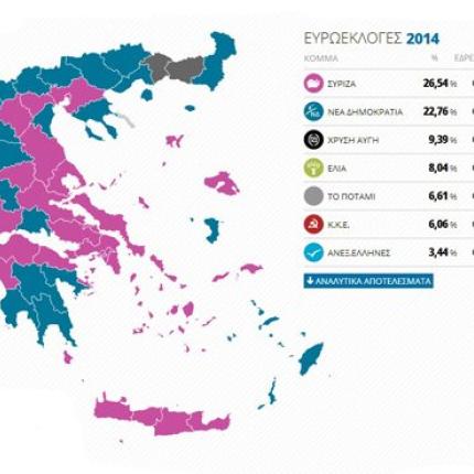 Πως η Κρήτη άλλαξε χρώμα στο χάρτη - Πρωτιά ΣΥΡΙΖΑ 