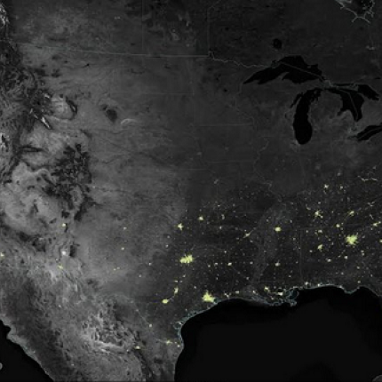 Ορατά από το διάστημα τα χριστουγεννιάτικα φώτα!