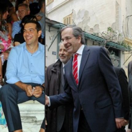 Οι &quot;ισχυρές κυρίες&quot; των πολιτικών αρχηγών - Γεωργία Σαμαρά και Μπέτυ Μπαζιάνα