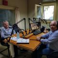 Ο κ.Βλατάκης στο στούντιο του Ράδιο Κρήτη με τον Μανόλη Αργυράκη