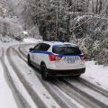 Κακοκαιρια χιονια δρομος αστυνομια περιπολικο