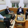Ο Γ. Καραγιάννης στα γραφεία της Περιφέρειας Κρήτης.