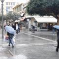 κέντρο Ηρακλείου - βροχή