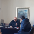 Συνάντηση του Πρύτανη του Πανεπιστημίου Κρήτης με τον Πρόεδρο του Εργατικού Κέντρου Ηρακλείου