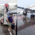 βροχη στο αεροδρομιο