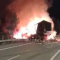 φωτια φορτηγο