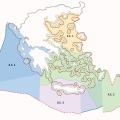χάρτης Ελλάδα χωροταξικός σχεδιασμός