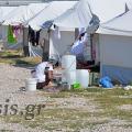 camp της Νέας Καβάλας μετανάστες