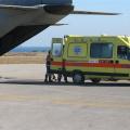 Με C-130  μεταφέρθηκε στο Ηράκλειο  από την Σαντορίνη μια επίτοκος