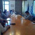 στιγμιότυπο από τη συνάντηση που πραγματοποιήθηκε σήμερα