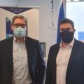 Αριστερά ο Δημήτρης Πλεξουσάκης και δεξιά ο Γιώργος Σισαμάκης