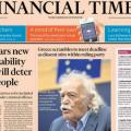 Πρωτοσέλιδο στους Financial Times το &quot;συγγνώμη&quot; του Μανώλη Γλέζου