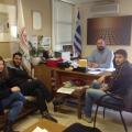 Εκπροσώποι της Φοιτητικής Ένωσης Κυπρίων στον Δήμο Ηρακλείου