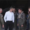 Ο Μητσοτάκης στην επίσκεψή του στη Σούδα