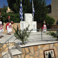 Στο μνημόσυνο για τους πεσόντες του Σάρχου, Νότης Μαριάς και Λευτέρης Αυγενάκης