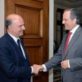 Ολοκληρώθηκε η συνάντηση Σαμαρά - Μοσκοβισί