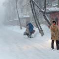 χιόνι Σιβηρία Ρωσία