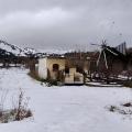 Λευκό τοπίο στο Οροπέδιο Λασιθίου