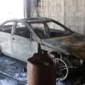 Φωτορεπορτάζ από το αυτοκίνητο που έγινε στάχτη στο Γάζι
