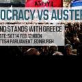 "Η Σκωτία στο πλευρό της Ελλάδας" -  Συγκέντρωση διαμαρτυρίας στο Εδιμβούργο
