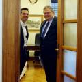 «Σε κλίμα εθνικής συνεννόησης» η συνάντηση Ευ. Βενιζέλου - Αλ. Τσίπρα 