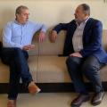Ο Σωκράτης Βαρδάκης με τον Γιάννη Κουράκη