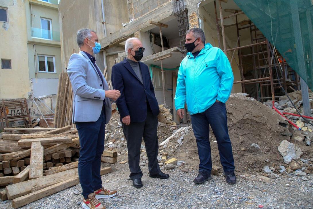 Ο Δήμαρχος Ηρακλείου πραγματοποίησε αυτοψία στις εργασίες διάνοιξης της οδού Μιτσοτάκη