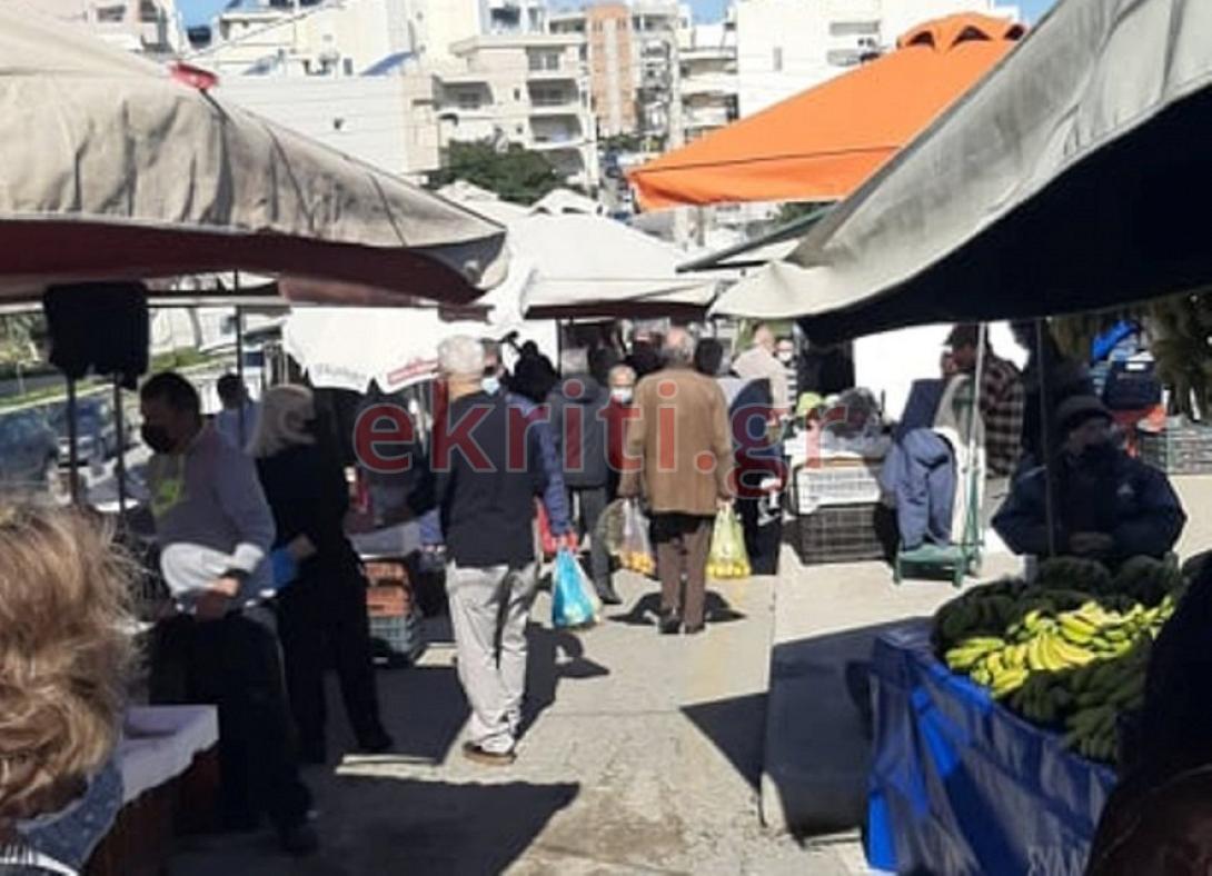 Ο καλός καιρός και η ανάγκη των πολιτών να προμηθευτούν τα απαραίτητα και για το Σαρακοστιανό τραπέζι, έφερε αυτές τις εικόνες.