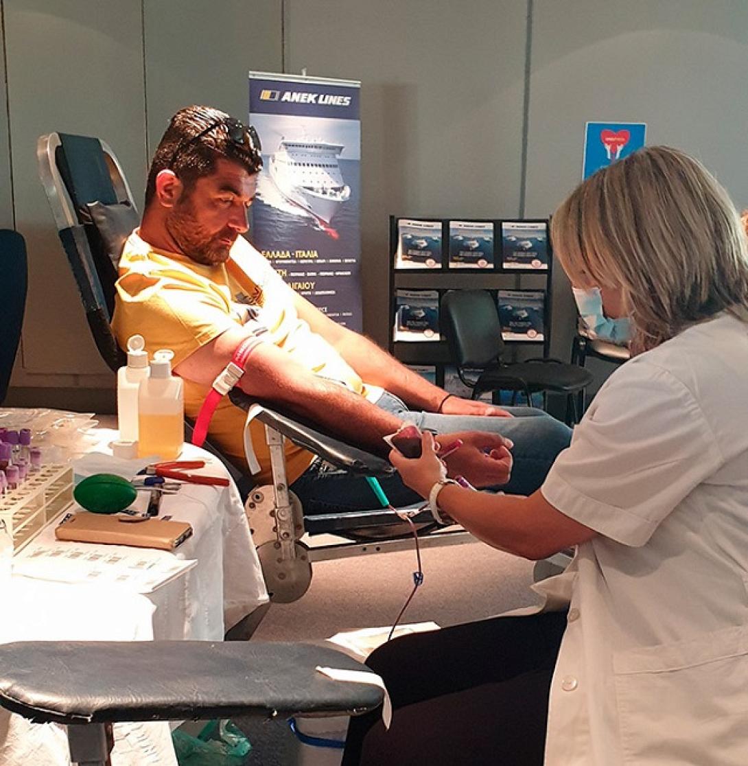 Στιγμιότυπο από την Αιμοδοσία