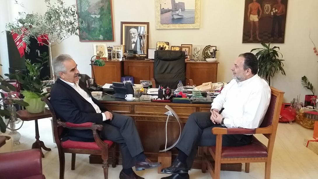 Συνεργασία  Δημάρχου Ηρακλείου με Ευρ. Κουκιαδάκη για διάφορα έργα