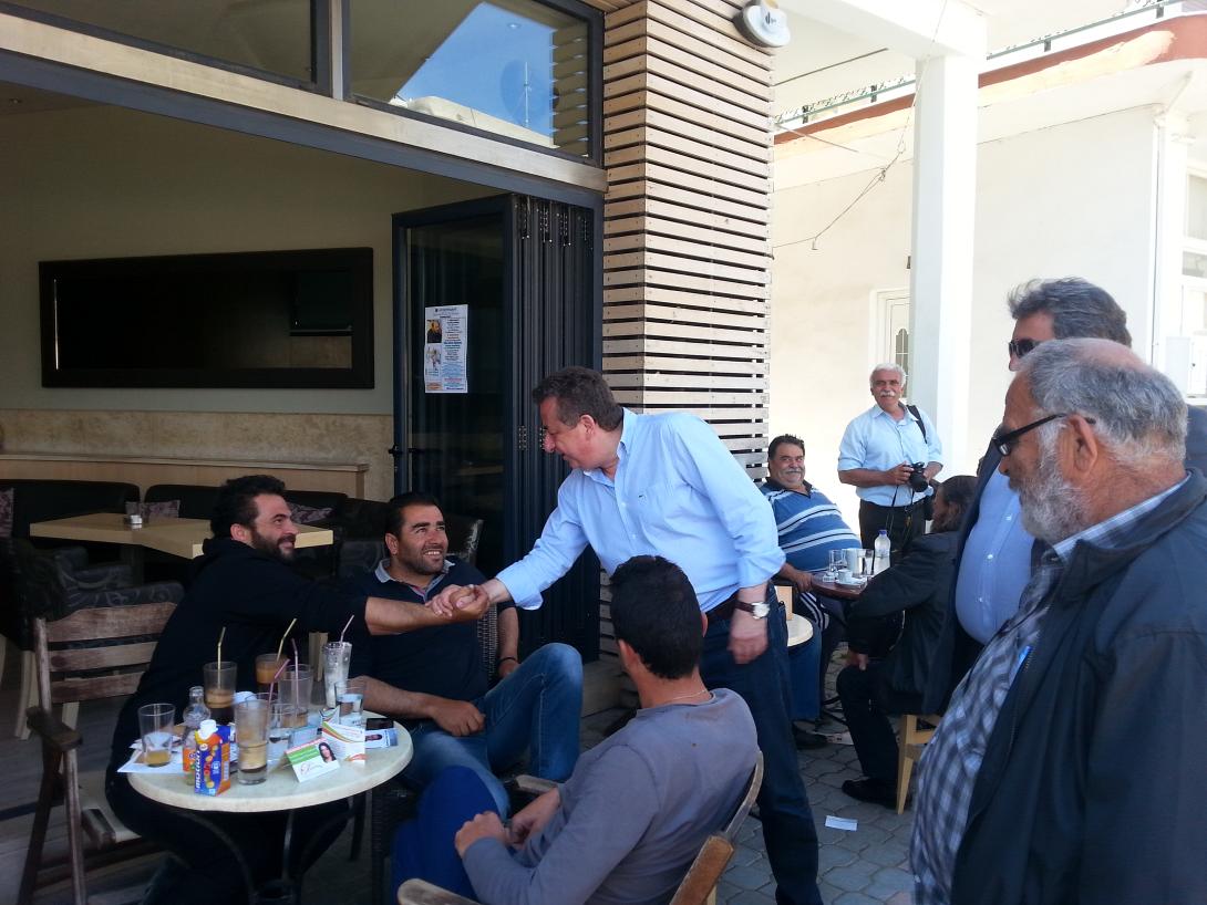 Στον Πύργο βρέθηκε ο Σταύρος Αρναουτάκης