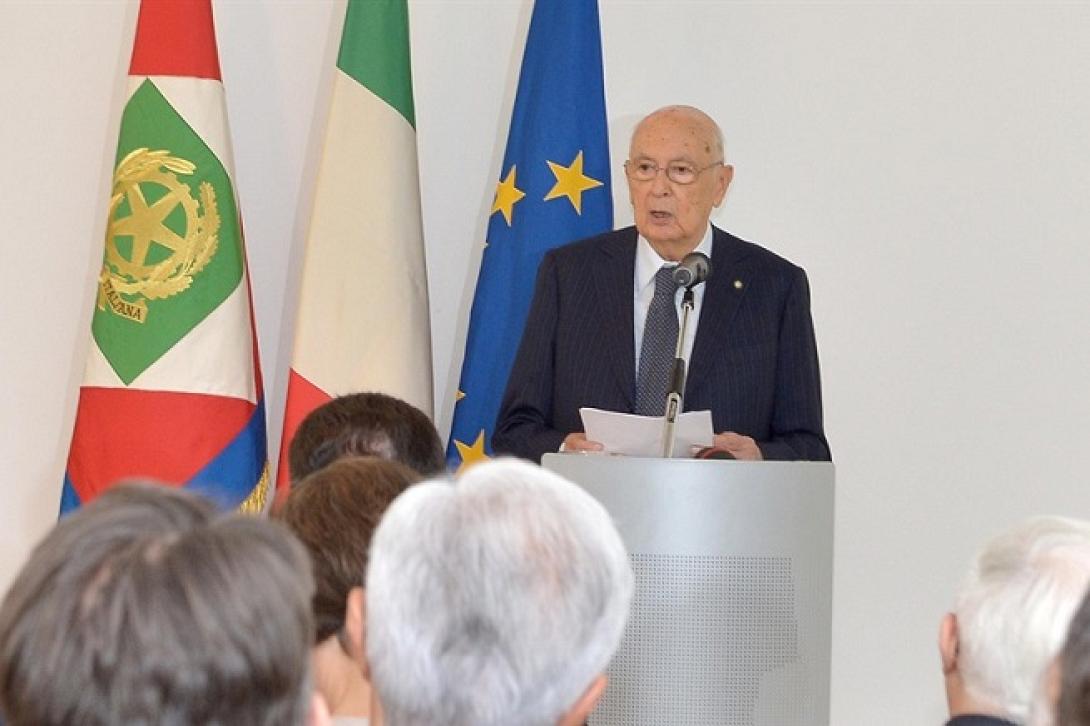 Ο πρόεδρος της Ιταλίας, Τζ. Ναπολιτάνο επισκέπτεται την Σλοβενία