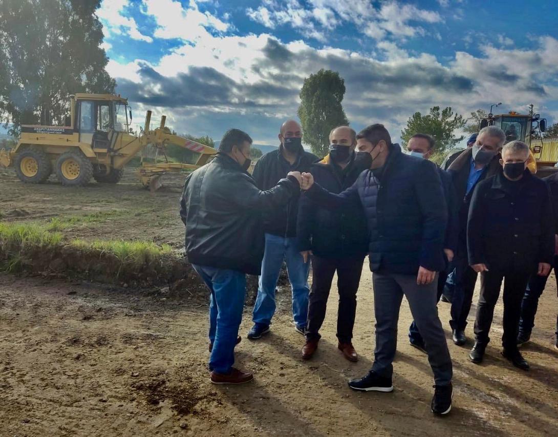 Ο Λευτέρης Αυγενάκης στη Μεσαρά.