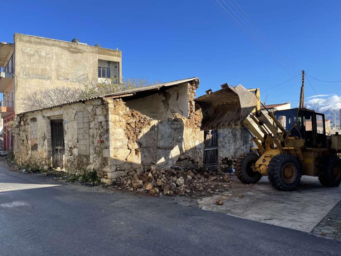 Τα χωριά στο δήμο Μινώα Πεδιάδος έχουν υποστεί τεράστιες καταστροφές.