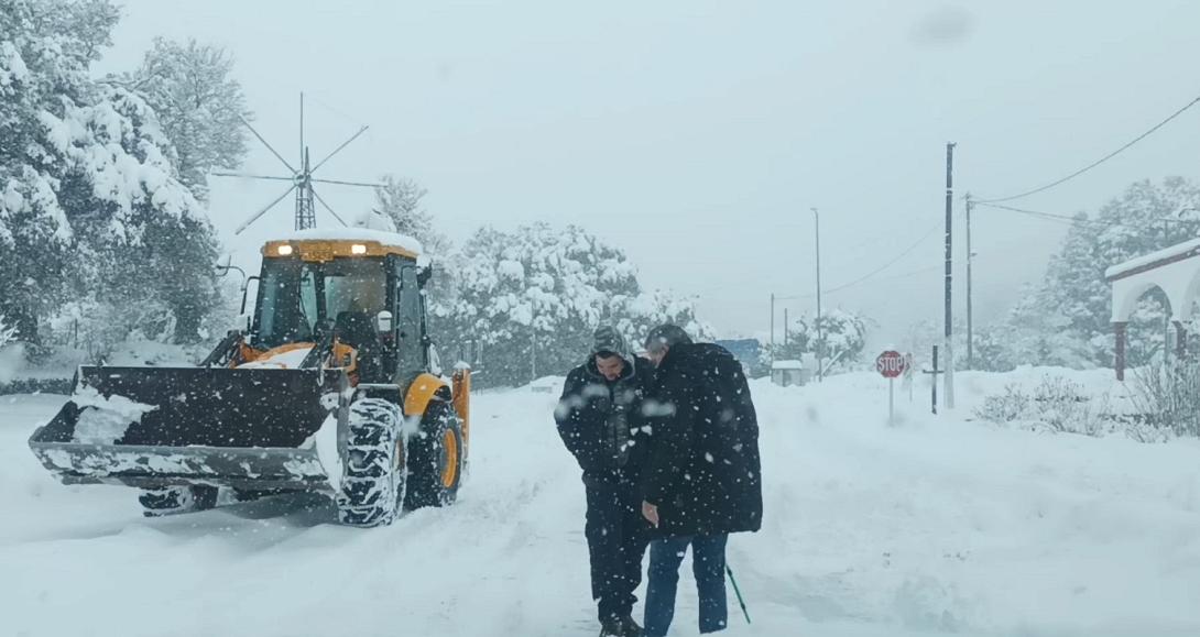 Οροπέδιο Λασιθίου χιόνια