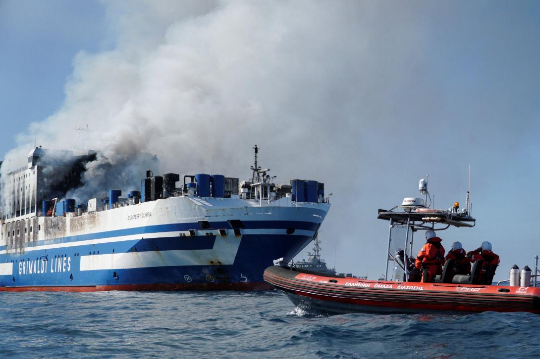 Euroferry Olympia πλοίο φωτιά Κέρκυρα